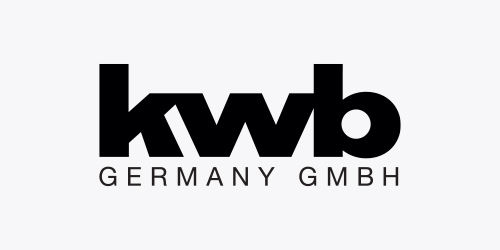 Black kwb logo with the text ‘kwb GERMANY GMBH’ on a white background.